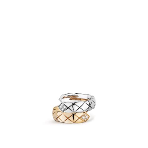 chanel no 5 white gold ring